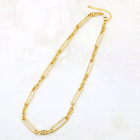 チェーンネックレス K-427(アジャスター付)　ゴールド