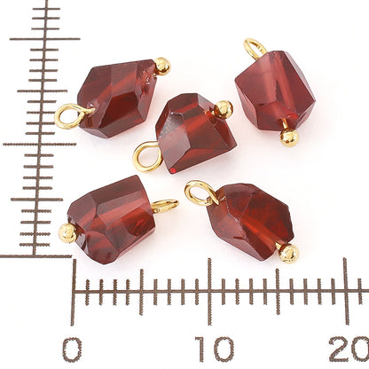 Natural stone tumble cut charm garnet