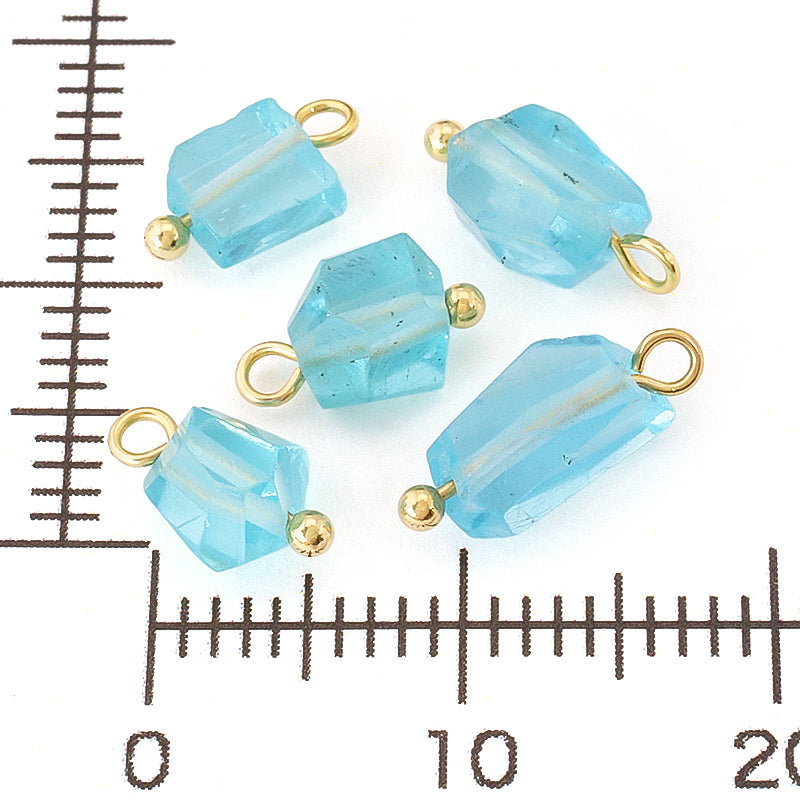 Natural stone tumble cut charm apatite