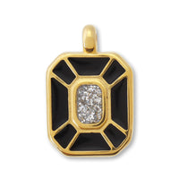 Greek Charm Octagon Black/G