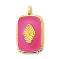 Greek Charm Rectangle No.1 Magenta/G