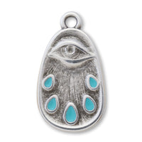 Greek Charm Matty Oval Turquoise/Ginkobi