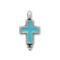 Greek Charm Cross No.1 Turquoise/Ginkobi