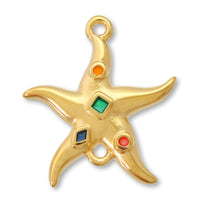 Greek Charm Starfish 2-Can Multi/G