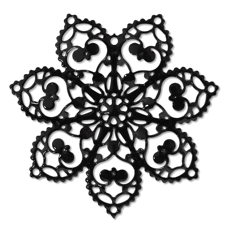 Italian Filigree parts approx. 33mm black