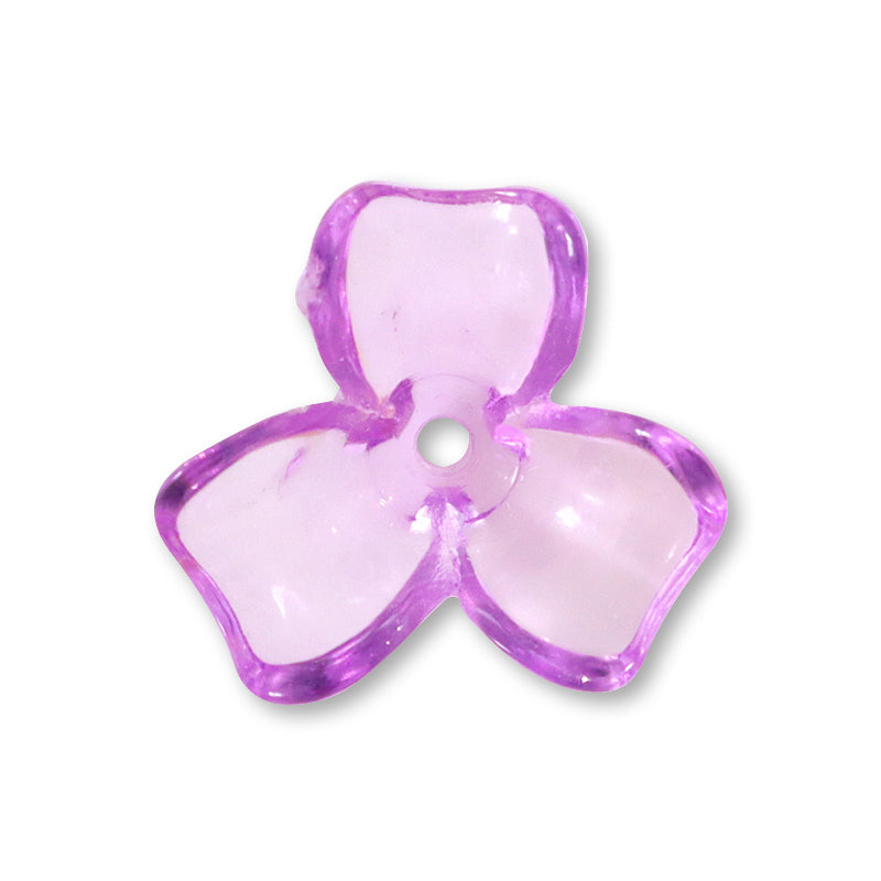 Acrylic Made in Germany Flower 12 Clear Lavender