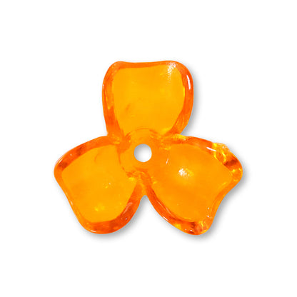 Acrylic Made in Germany Flower 12 Clear Orange