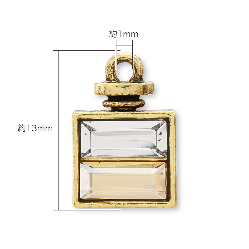 チャーム パフュームボトル5 アクアマリン/RCスミ – 貴和製作所