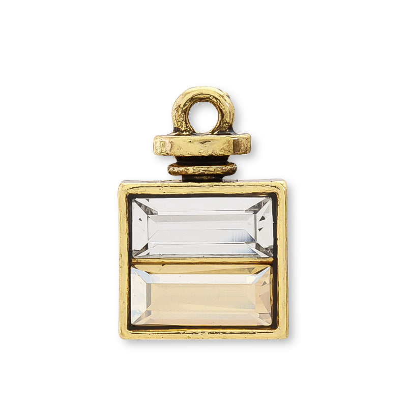 Charm Perfume Bottle 5 Crystal Golden Shadow/G Sumi