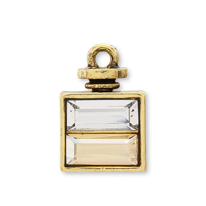 Charm Perfume Bottle 5 Crystal Golden Shadow/G Sumi