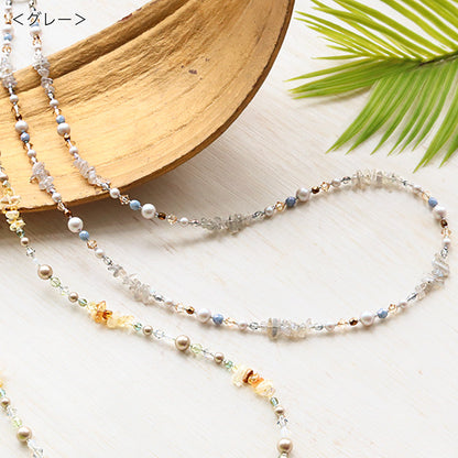 キット　天然石とチェコガラスの2wayネックレス(KR1153)
