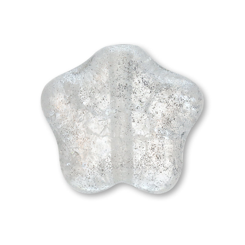 Czech Star Crystal Silver Crack