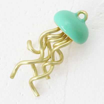 Spanish charm Jellyfish Emerald Green/MG