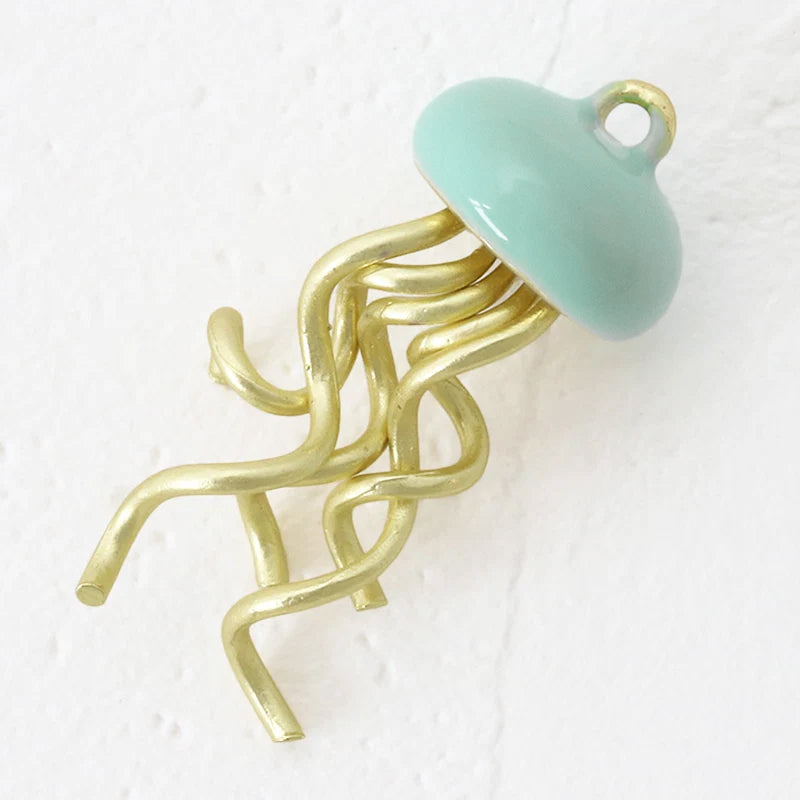 Spanish charm Jellyfish Emerald Green/MG