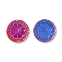 German glass cabochon round 8 half matte bermudable