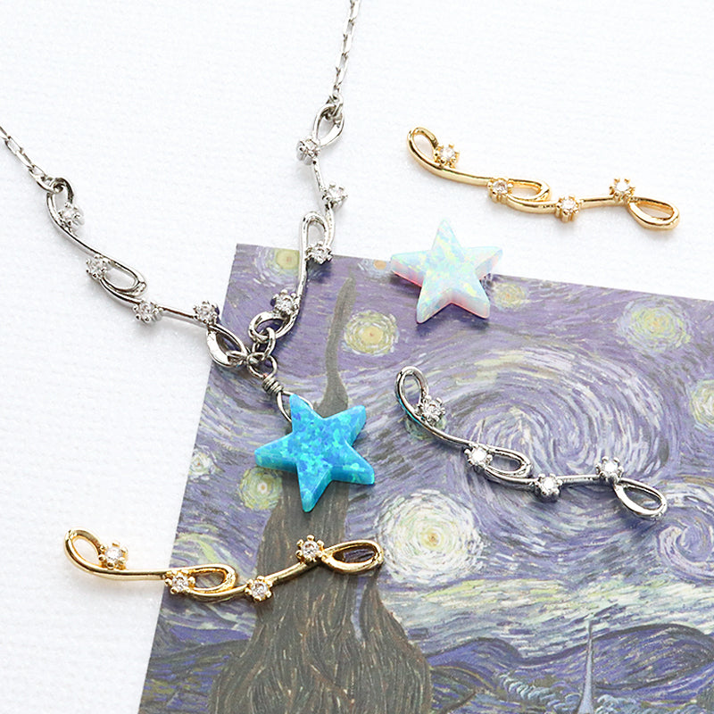 人工オパール(KYOTO OPAL) スター　スノーホワイト