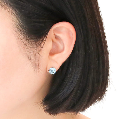 Stainless steel post hug earrings gold