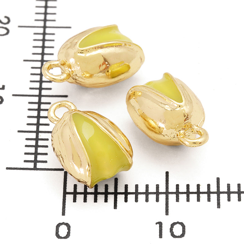 1点もの＊レトロチックなフォッシルコーラル♬ピアスチャーム