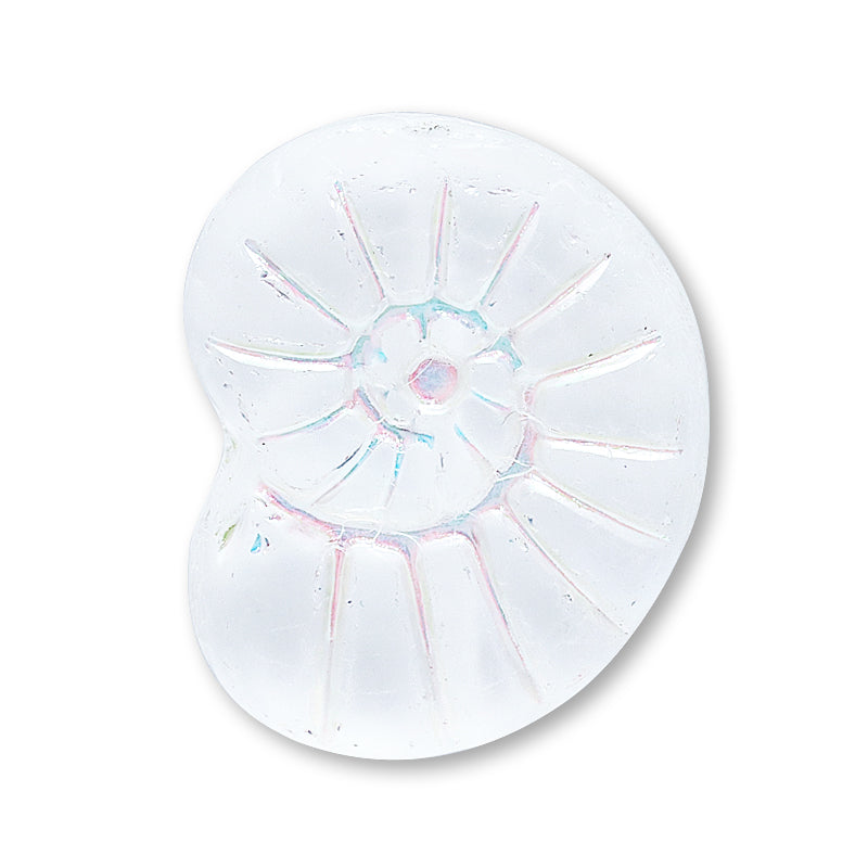 Czech Spiral Shell Crystal Mat/AB Line