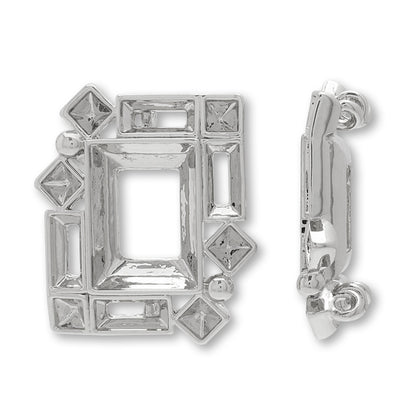 石座チャーム1　ロジウムカラー