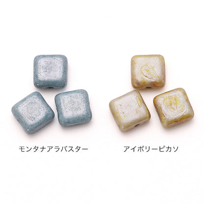 チェコ スクエア１穴　アイボリーピカソ