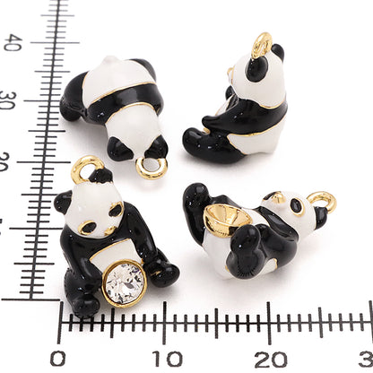 石座チャーム パンダ ＃1088 PP31用　ホワイト・ブラック/Ｇ