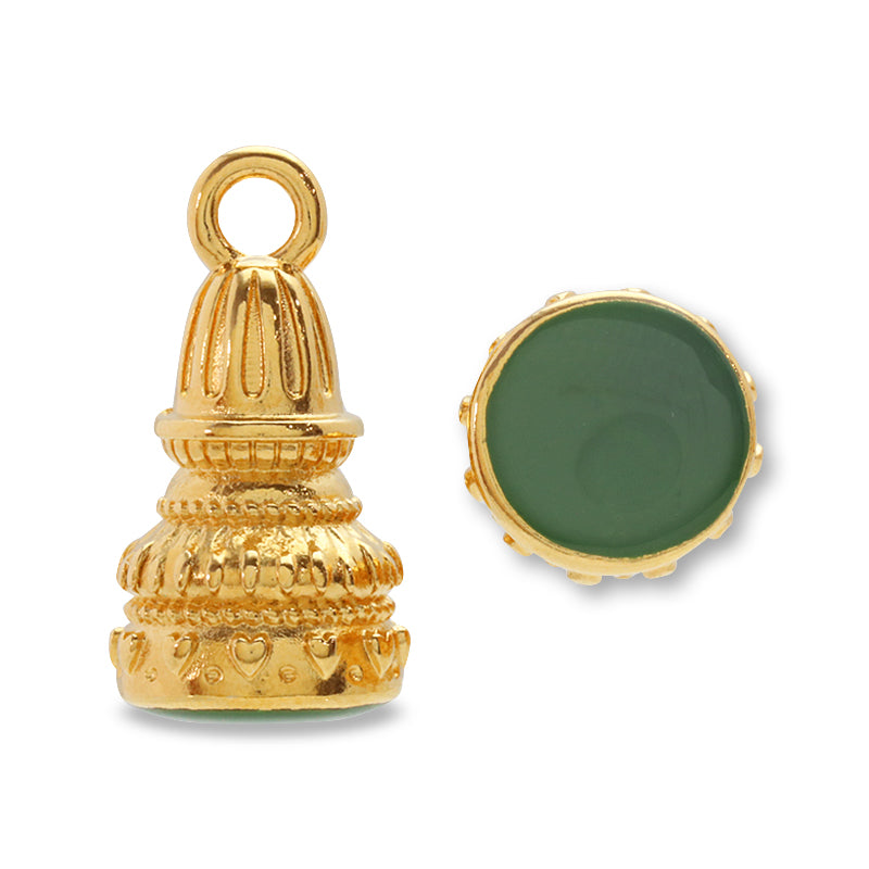 ギリシャパーツ ラウンドスタンパー　グリーン/G