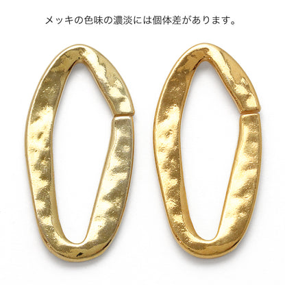 ギリシャ ニュアンスオーバルチェーンパーツ　ゴールド