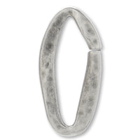 ギリシャ ニュアンスオーバルチェーンパーツ　銀古美