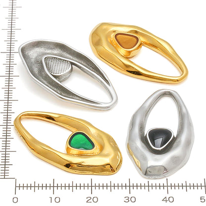 ギリシャパーツ ニュアンスドロップ　ブラック/銀古美