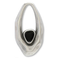 ギリシャパーツ ニュアンスドロップ　ブラック/銀古美