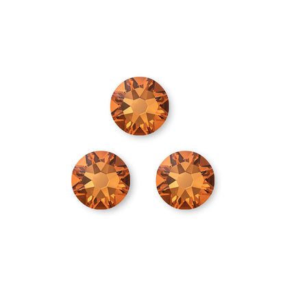 [大袋］貴和クリスタル ＃2058/＃2088　ダークオレンジ/F