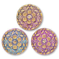 チェコ カボション スターフラワー　ヴィトラルライト/G