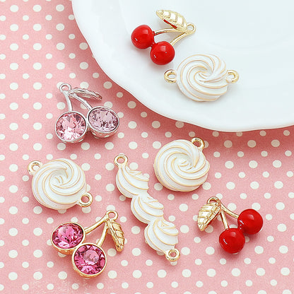 石座チャーム サクランボ SS29(約6mm)用　ゴールド