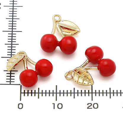 チャーム サクランボ No.2　レッド/G