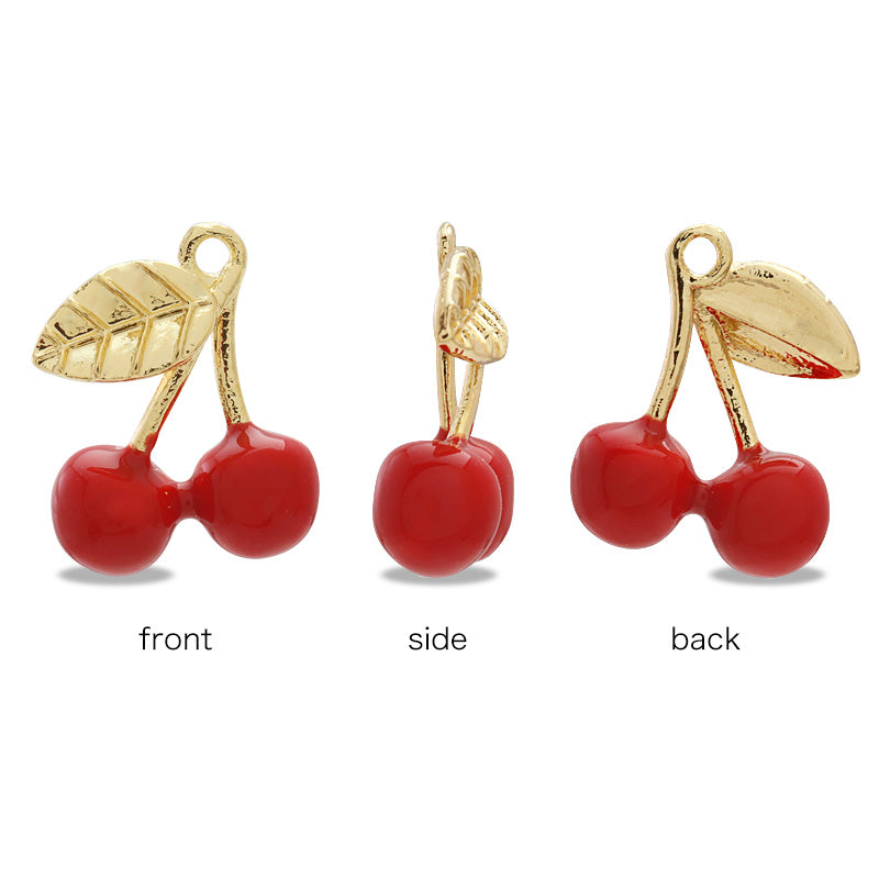 チャーム サクランボ No.2 レッド/G – 貴和製作所オンラインストア