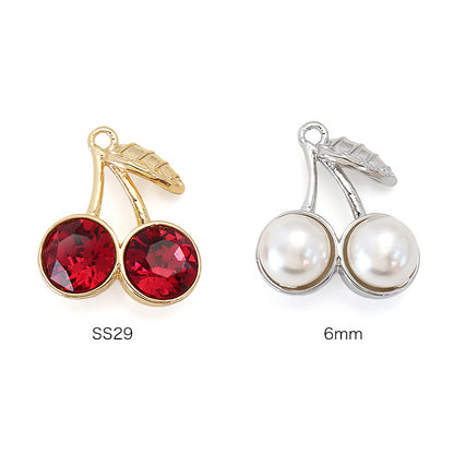 石座チャーム サクランボ SS29(約6mm)用　ゴールド