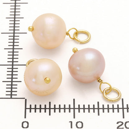 淡水パール めがね留めカスタムパーツ　ポテト　マルチカラー