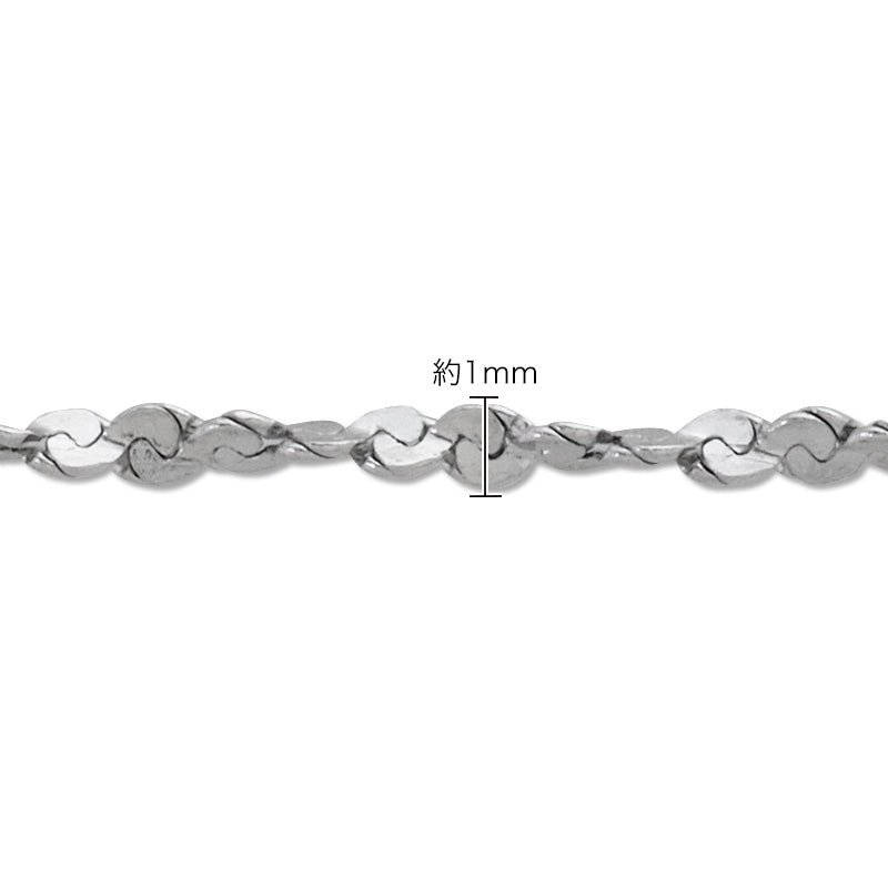 Stainless Steel 316L Slide Pin Chain Necklace Swage 2 Gold (Ion Plating) (SUS316L)