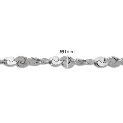 Stainless Steel 316L Slide Pin Chain Necklace Swage 2 Gold (Ion Plating) (SUS316L)