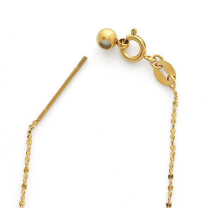 Stainless Steel 316L Slide Pin Chain Necklace Swage 2 Gold (Ion Plating) (SUS316L)