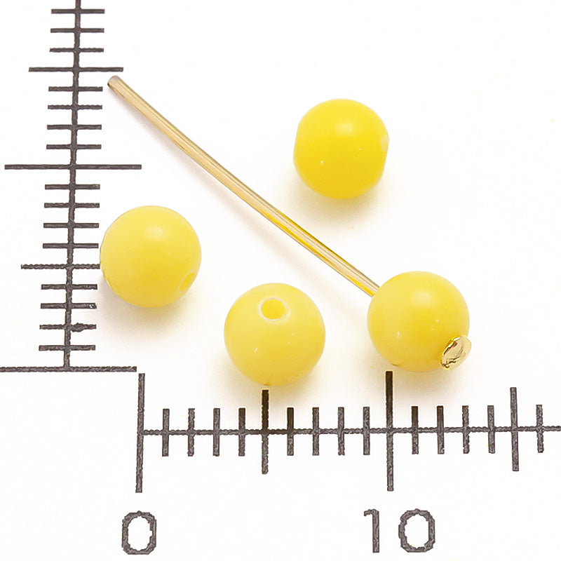 アクリル ドイツ製 丸　イエロー