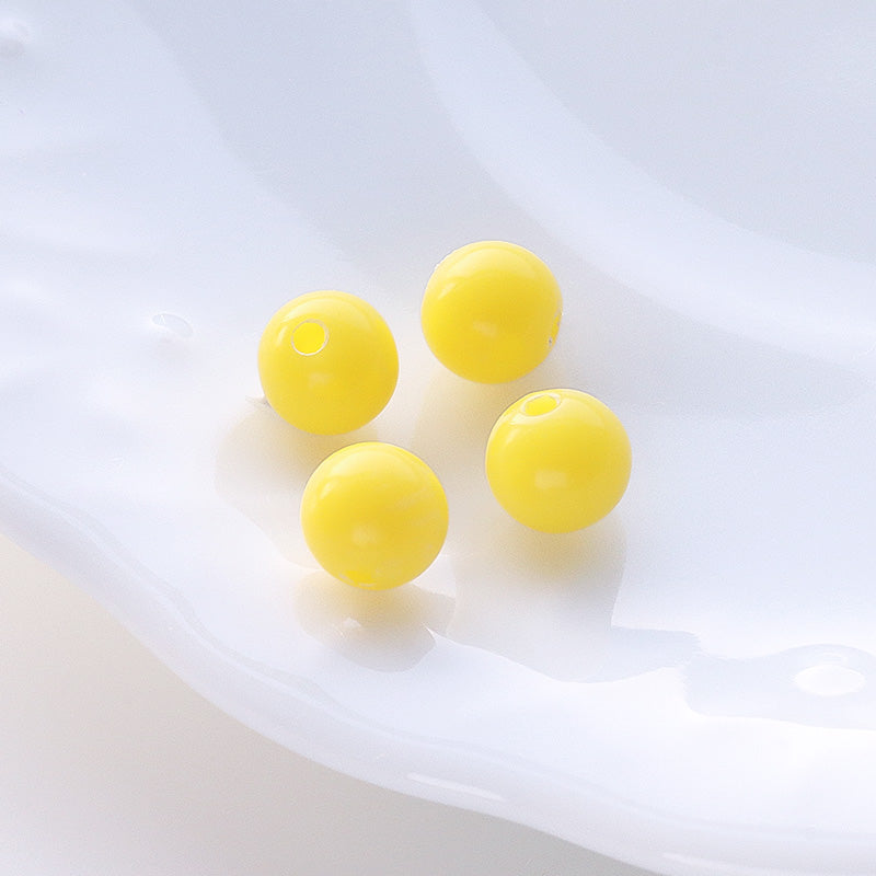 アクリル ドイツ製 丸　イエロー