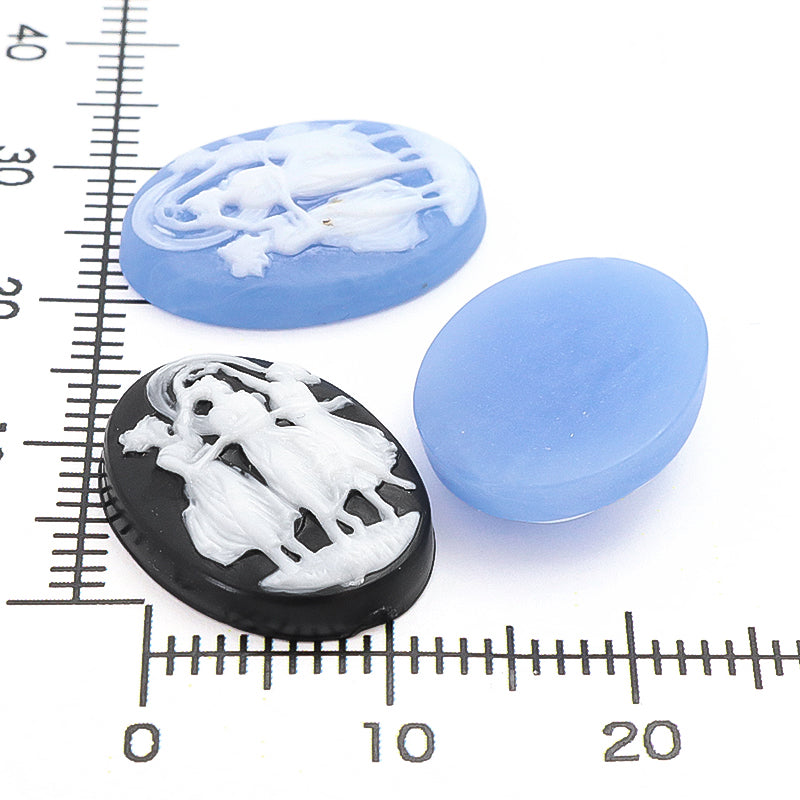 ドイツ製カメオ レディ2　ライトブルーマット/ホワイト