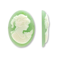 ドイツ製カメオ レディ3　ライトグリーンマット/アイボリー