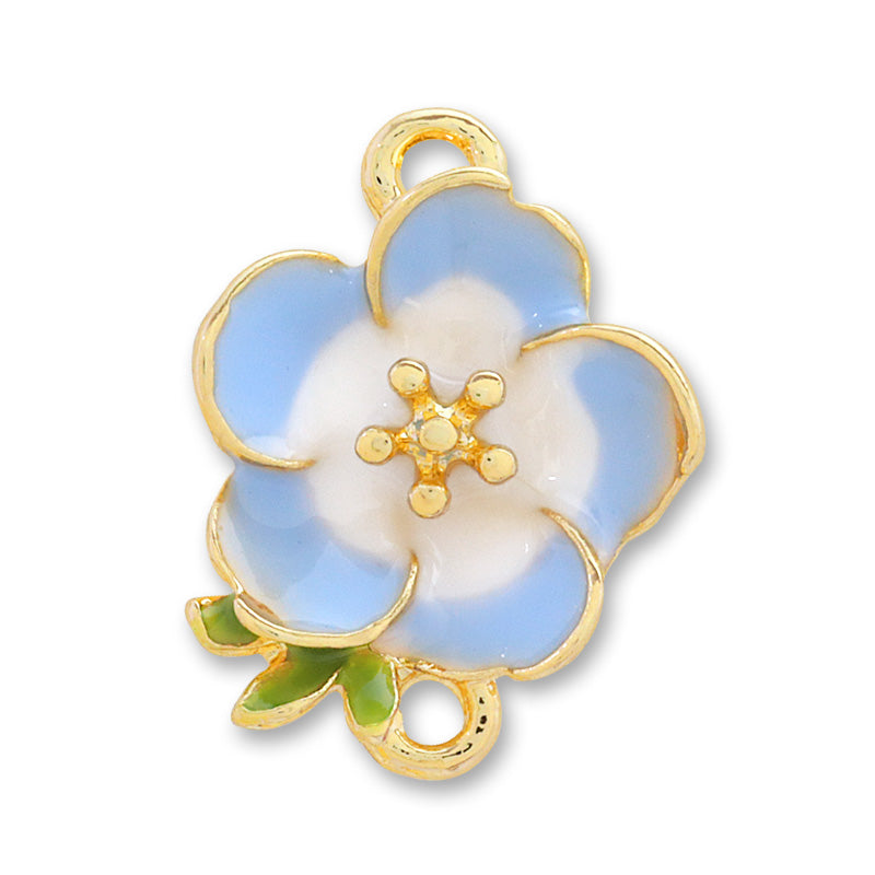 Charm Nemophila No.2 2 rings light blue/G