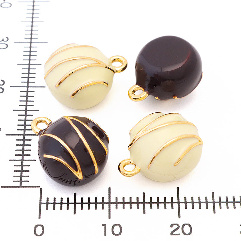 Charm Bonbon Chocolat Round Brown/G