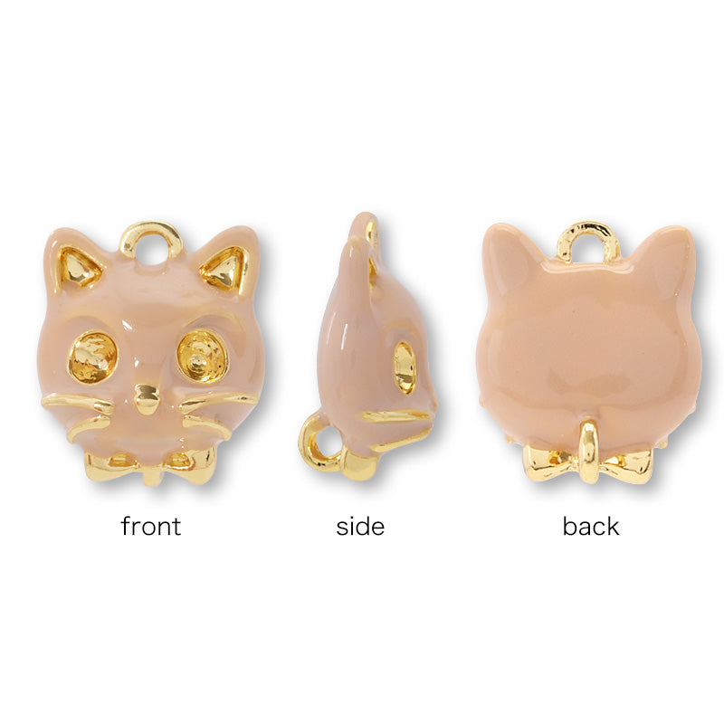 石座チャーム キャットフェイス ベージュ/G – 貴和製作所オンラインストア