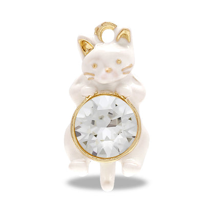 Charm Cat Crystal White/G