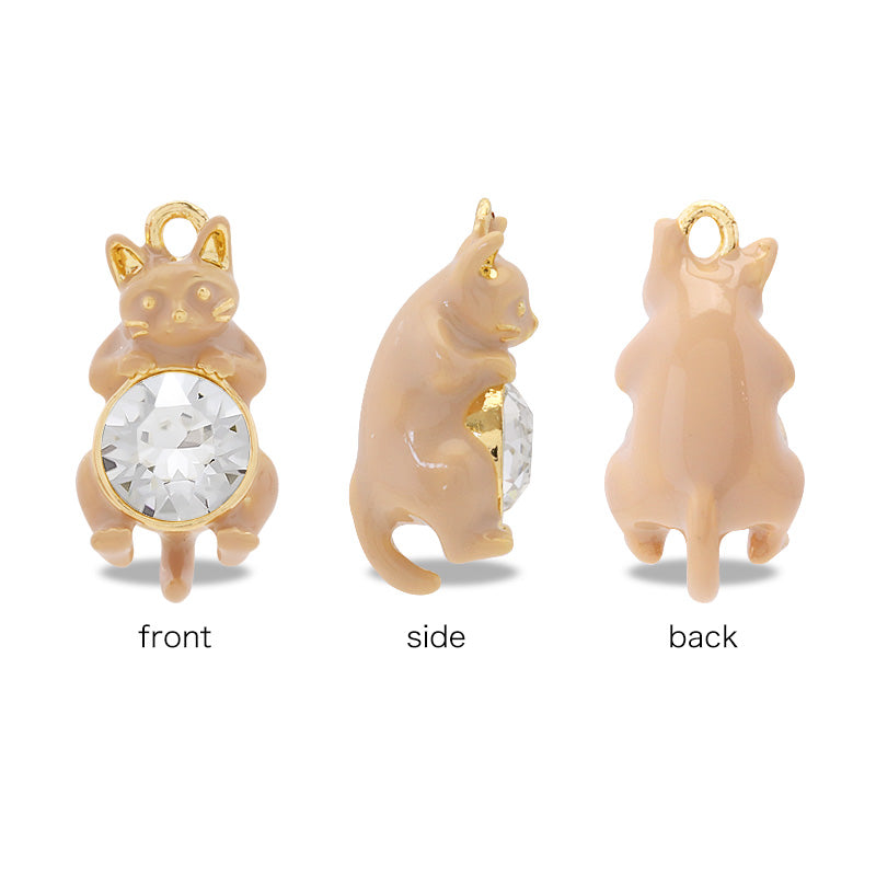 Charm Cat Crystal White/G